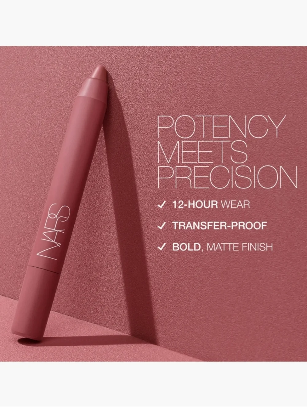 🌺NARS Endless Love Powermatte High Intensity Lip Pencil Lipstick Matte